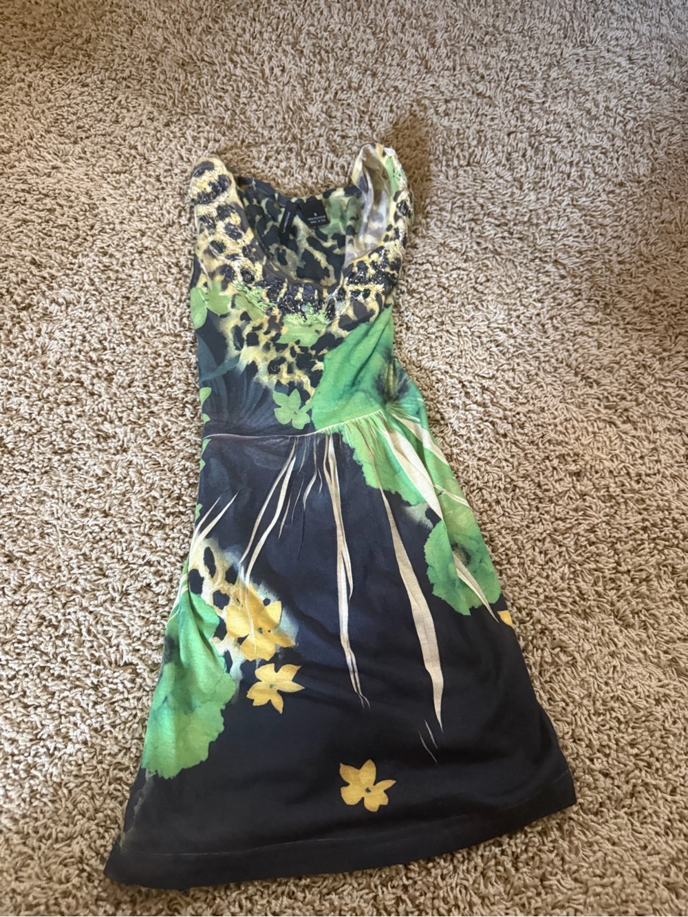 vintage green baby doll top